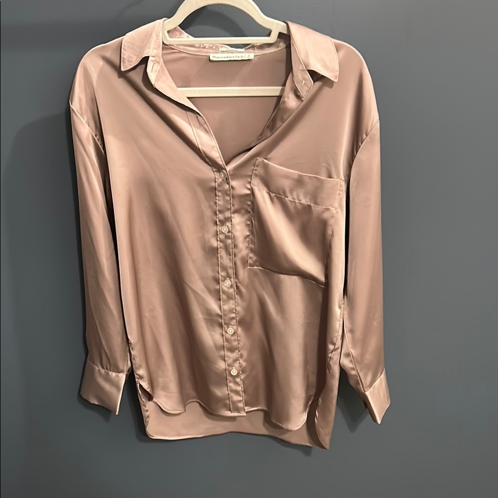 Abercrombie & Fitch Pink Button Down Shirt